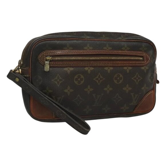 LOUIS VUITTON Monogram Marly Dragonne GM Clutch Bag M51825 LV Auth th6078 - Picture 1 of 16